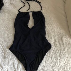 JCrew Halter low back one piece, size 6